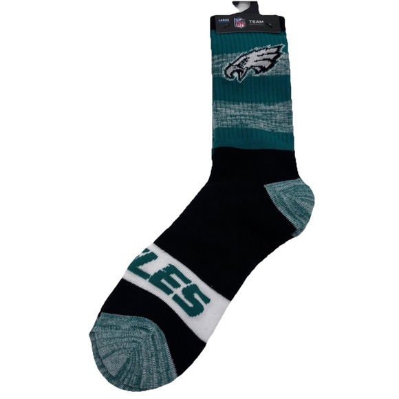 NFL Philadelphia Eagles  Crew Socks Size Large (10-13) - Picture 1 of 6